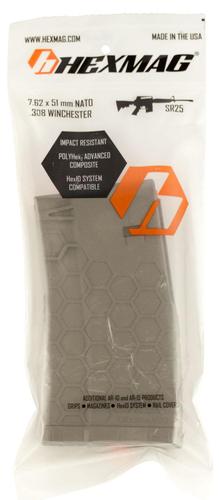Hexmag AR-10 308 Winchester 20 Round Flat Dark Earth Magazine (HX20SR2551FD)