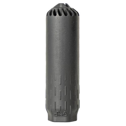 HUXWRX Flow 6K Flow-Through 6mm Stainless Steel Suppressor, Black Finish