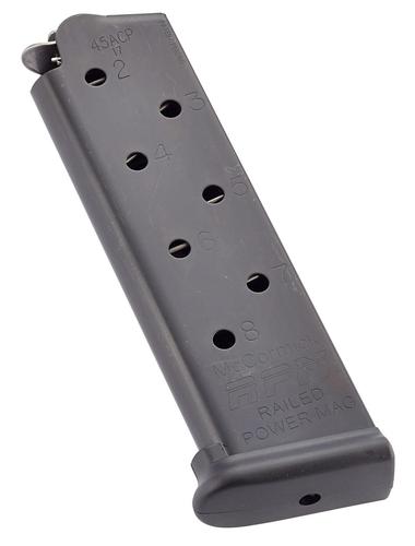 Chip McCormick 1911 Government Magazine, 45 ACP, 8 Rounds, Fluoropolymer Finish, Detachable (MRPM45FS8B)