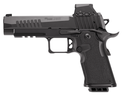 Sig Sauer P211 w/Optic Optic Ready Pistol, 9mm, 5in, Black Polymer Grips, Black Finish, 17 Rds