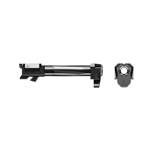 RADIAN Weapons Afterburner + Ramjet Barrel / Compensator For Glock 19 Gen 5, Black/Gray DLC Finish