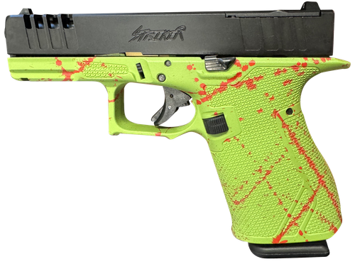 Great Lakes Striker Pistol GL19SZOM, 9mm Luger, 4in, Zombie Cerakote Polymer Frame & Grips, Zombie Cerakote Finish, 15 Rds