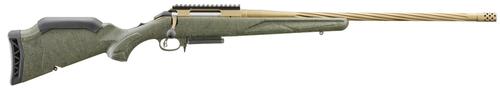 Ruger American Predator Gen II, Bolt Action Rifle, 6.5 PRC, 22" Bronze Cerakote Threaded Barrel, Adjustable Green Splatter Stock, 3 Rds, 46946