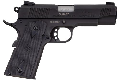 Taurus 1911 Commander SAO Pistol 1191101COM9MM, 9mm Luger, 4.25", Polymer Grips, Black Finish, 9 Rds