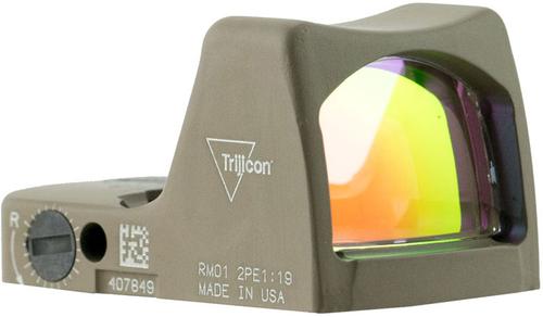 Trijicon RMR Type 2 Ruggedized Miniature Reflex Sight RM01-C-700624, 1x, Red Dot, 3.25 MOA, FDE