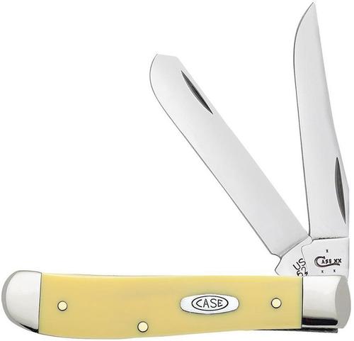 Case Yellow Synthetic Mini Trapper Pocket Knife (80029)