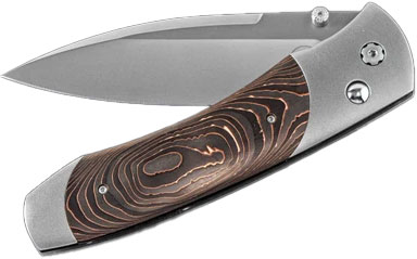 William Henry A300-6 Folding Knife, Stainless Blade, Carbon Fiber Handle (A3006)