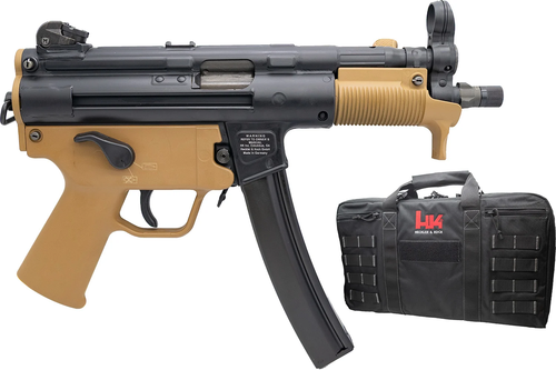 Heckler & Koch SP5K-PDW Semi-Auto Pistol, 9mm, 5.83 in, Davidsons Dark Earth Two-Tone Finish, 30 Rds