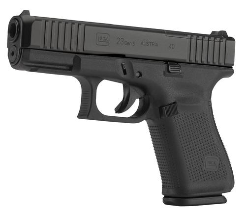 Glock G23 Gen5 Compact MOS Pistol PA235S201MOS, 40 S&W, 4.02", Modular Backstrap, Black Finish, 10 Rds
