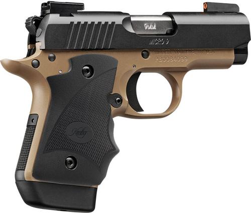 Kimber 3300197 Micro 9 Desert Night DN Pistol - 9MM, 3.15 in Barrel, Black KimPro Slide, Desert Tan Finish