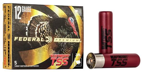 Federal Premium Turkey Heavyweight TSS Shotshells PTSSX195F79, 12 Gauge, 3-1/2", 2 1/2 oz, #7,9 Shot, 5 Rds/bx