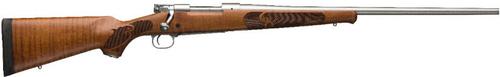 Winchester M70 Featherweight Bolt Action Rifle, 308 Winchester, 22 in, Dark Maple Stock, Stainless Finish, 5 Rds