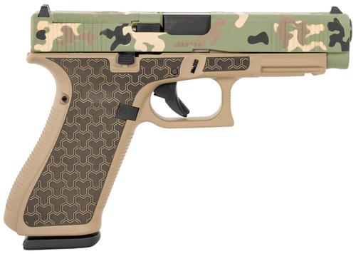 Glock 47 Gen5 MOS PA475S204MOSYNOTHUNTER, 9mm Pistol, 4.49", YNOT Lasered Grips, Coyote Tan Cerakote Finish, 17 Rds