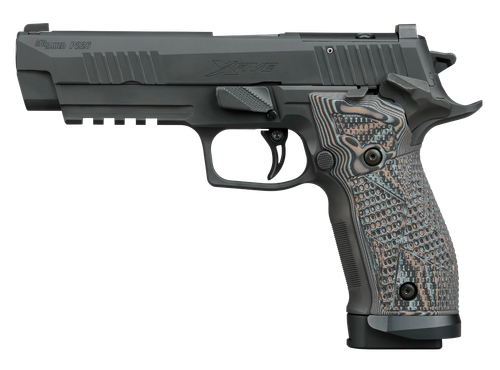 Sigarms P226 XFive Extreme Optic Ready Pistol, 9mm, 5in, Hogue G10 Piranha Grips, Black Nitron Finish, 20 Rds