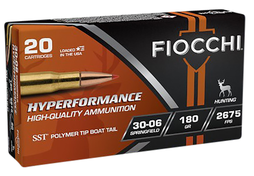 Fiocchi Extrema Hunting Rifle Ammunition 3006HSC, 30-06 Springfield, SST, 180 GR, 2700 fps, 20 Rd/bx