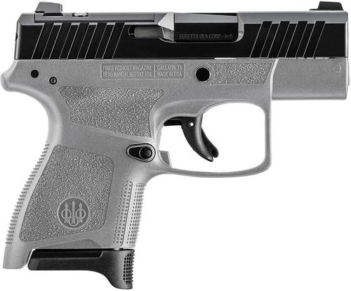 Beretta APX A1 Optics Ready Semi-Auto Pistol JAXN926A1, 9mm, 3.3", Wolf Gray Synthetic Grip, Black Finish, 6 Rds