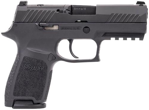 Sig P320 Pistol 320C9BSSP, 9mm, 3.9 in, Interchangeable Polymer Grip, Black Finish, Optic Ready, 15 Rd