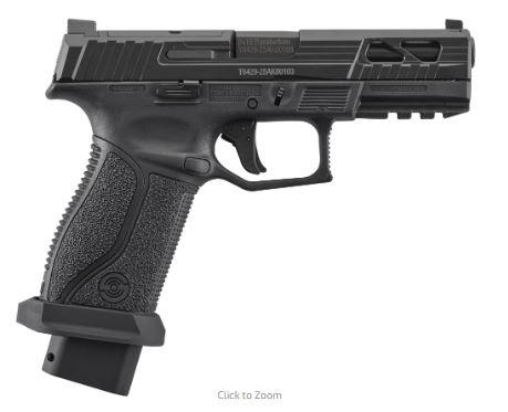 Stoeger STR-9 Cpmbat X Premium Striker Fired Pistol 37008, 9mm, Synthetic Grips, Black Finish, Adjustable Fiber Optic Sights, 20+1 Rds
