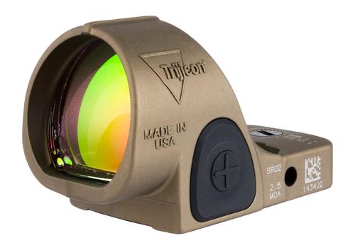 Trijicon Specialized Reflex Optic, SRO, 1x, 2.5 MOA Adj Red Dot Reflex Sight, Coyote Brown (SRO2-C-2500020)