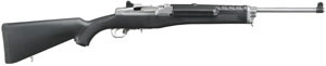 Ruger Mini-14 Ranch Rifle 5805, 223 Remington, 18.5", Semi-Auto, Black Synthetic Stock, Stainless Steel Finish, 4 Rds
