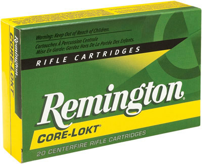 Remington Core Lokt Soft Point R7X641, 7X64 Brenneke, Core-Lokt Pointed Soft Point (SP), 140 GR, 2950 fps, 20 Rd/bx
