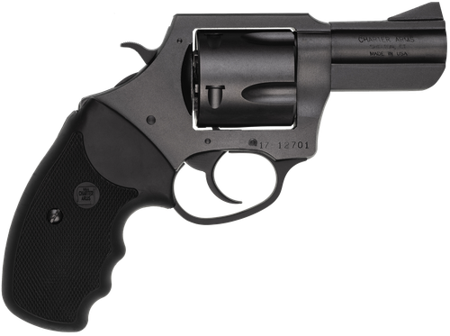 Charter Arms Pitbull Single/Double Action Revolver 64520, 45 ACP, 2.5", Black Rubber Grips, Black Nitride Finish, 5 Rds