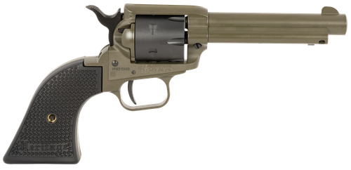 Heritage Rough Rider Revolver RR22T4, 22 LR, 4.75", Black Star Polymer Grips, OD Green Cerakote Finish, 6 Rds