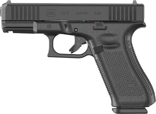 Glock G45 V Pistol PV4550201, 9mm, 4.02in, 10 Rds