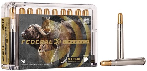 Federal Premium Cape-Shok Rifle Ammunition P375T2, 375 Holland H&H Mag, Trophy Bonded Sledgehammer, 300 GR, 2530 fps, 20 Rd/bx