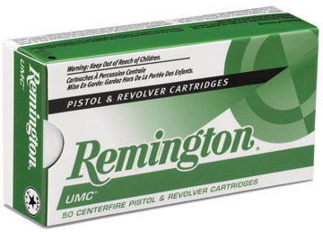 Remington UMC Handgun Ammunition L38S5, 38 Special, Round Nose (RN), 158 GR, 755 fps, 50 Rd/bx