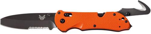 Benchmade Triage Knife w/Serrated Edge Opposing Bevel Blade (916SBK-ORG)