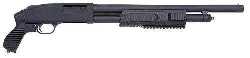 Mossberg 500 JIC FLEX Pump Shotgun 57340, 12 Gauge, 18.5", 3" Chmbr, Synthetic Pistol Grip Black Stock, Black Finish