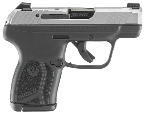 Ruger LCP Max Pistol 13744, 380 ACP, 2.80in, Black Polymer Frame w/Serrated Trigger Guard w/Black Nylon Grips, Black Finish, 10 Rds