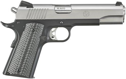 Ruger SR1911 Pistol 6792, 45 ACP, 5", Black Anodized Aluminum Grips, Satin Finish, 8 Rds
