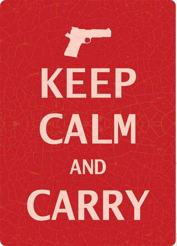 Rivers Edge Products Keep Calm and Carry Tin Sign