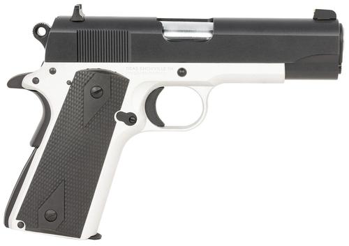 Tisas 1911 Aviator Pistol 10100128, 45 ACP, 4.25in, Black Overmolded Grips, Aluminum/Black Cerakote Finish, 7 Rds