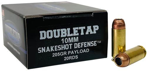DoubleTap Snake Shot Pistol Ammunition, 10mm, 20 Rd/bx