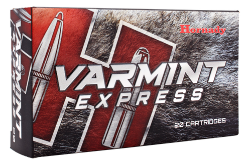 Hornady Varmint Express V-Max CF Rifle Ammunition 8336, 22-250 Remington, V-Max, 50 GR, 3800 fps, 20 Rd/bx