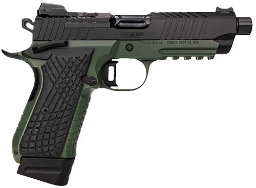Kimber KDS9C TFS Optic Ready Pistol 3100022, 9mm Luger, 4.60in, nc 3100022 KDS9C TFS 9mm 15+1 18+1 4.60" Ranger Green/ Black Front and Rear Serrations Stainless Steel G-10 Grips, Ranger Green Finish,