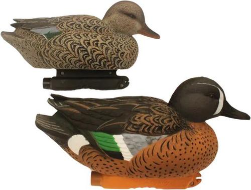 ECM Legacy Blue Wing Teal Decoy 6 Pack TSP-1002, 4 Drakes/2 Hens