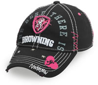 Browning Sweetheart Ladies Cap 308239992, Black/Hot Pink