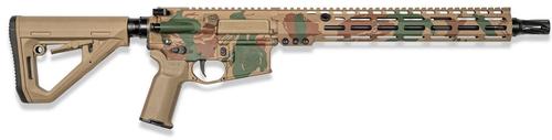 Sons of Liberty The OB1 Craighead Signature M4S Semi-Auto Rifle OB1L89137XL, 5.56 NATO, 13.7" Pinned, Magpul Stock, Rhodesian Camo Finish, HUXWRX XL Flash Hider