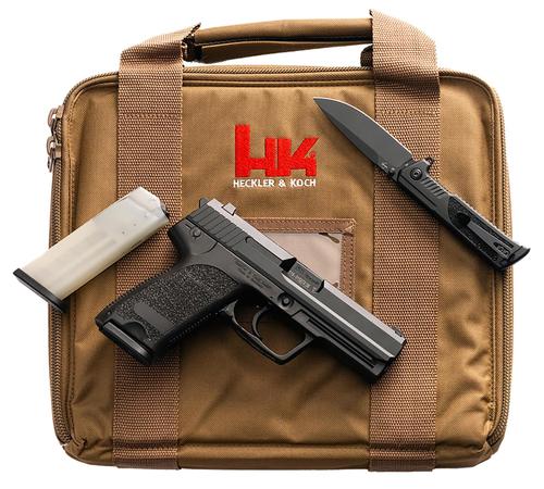 Heckler & Koch P8 A1 Final Edition Pistol 81001397, 9mm Luger, 4.25", Black Finish, w/Boker Knife & Tan Case, 15 Rds