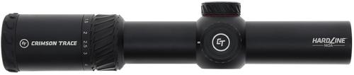 Crimson Trace Hardline Rifle Scope 013002401, 1-6x, 24mm Obj, 34mm Tube, Black, Illuminated CT TR1-MOA Reticle
