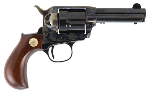 Cimarron Lightning SAO Revolver CA980, 38 Special, 3.50", Birdshead Walnut Grips, Case Hardened Finish, 6rd