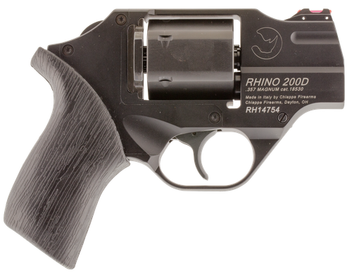 Chiappa Rhino Double Action Revolver CF340217, 357 Mag, 2", Black Rubber Grip, Blued Finish, 6 Rd