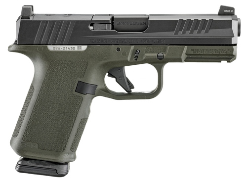 Ruger RXM Pistol 19427 , 9mm, 4 in, Magpul EHG OD Green Frame, Nitride Slide, Optics Ready, 15 Rd