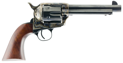 Taylors 1873 Cattleman Gunfighter Revolver 5000, 357 Magnum, 5.5 in, Army Sized Walnut Grip, Blue Finish, 6 Rd