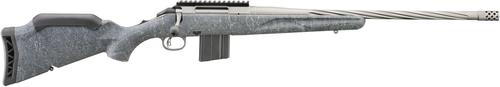 Ruger American Predator Gen II Rifle, 6.5 Grendel, 20 in Threaded, Gray Splatter Stock, Stainless Finish