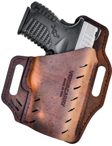 Versacarry Guardian OWB Right Hand Holster, Full Size, Distressed Brown Water Buffalo (G1BRN)